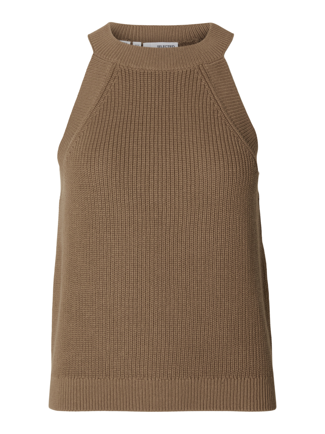 Vinna strikket Topp  - Brun/ Coca Mocha